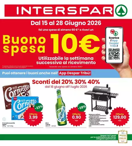 Dal 18 Giugno all' 1 luglio Dal 18 Giugno all' 1 luglio