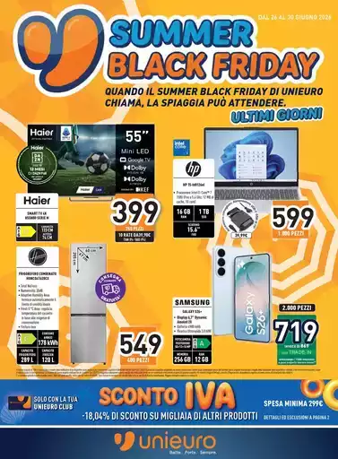 Summer Black Friday ultimi giorni!