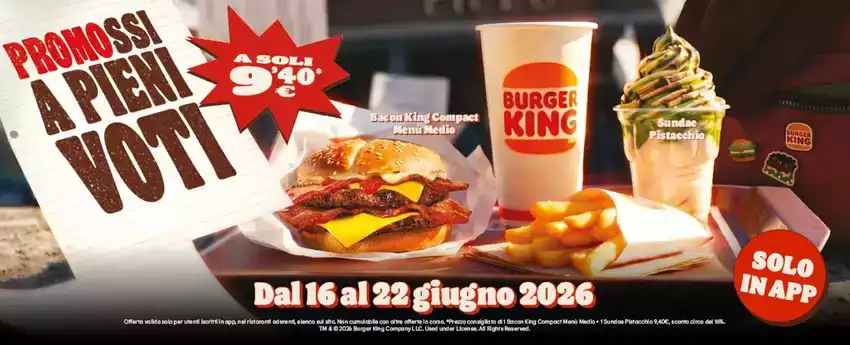 Dal 16 al 22 giugno 2026 Dal 16 al 22 giugno 2026