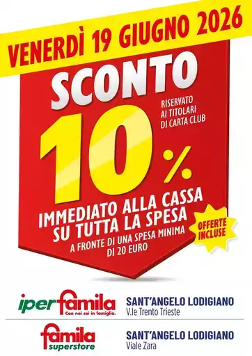 SCONTO 10% SCONTO 10%