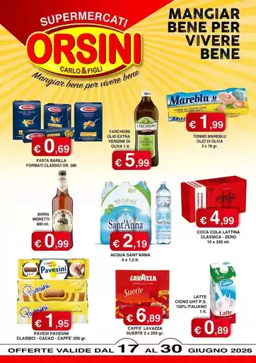 Offerte valide dal 17 al 30 giugno 2026 Offerte valide dal 17 al 30 giugno 2026