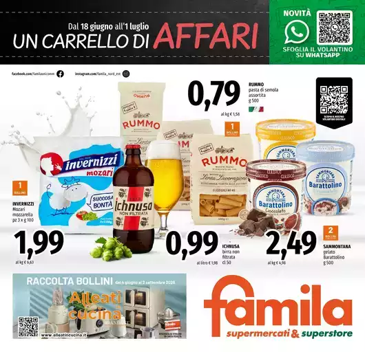 Un carrello di affari