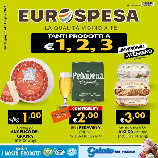 Tanti prodotti a 1,2,3 euro Tanti prodotti a 1,2,3 euro