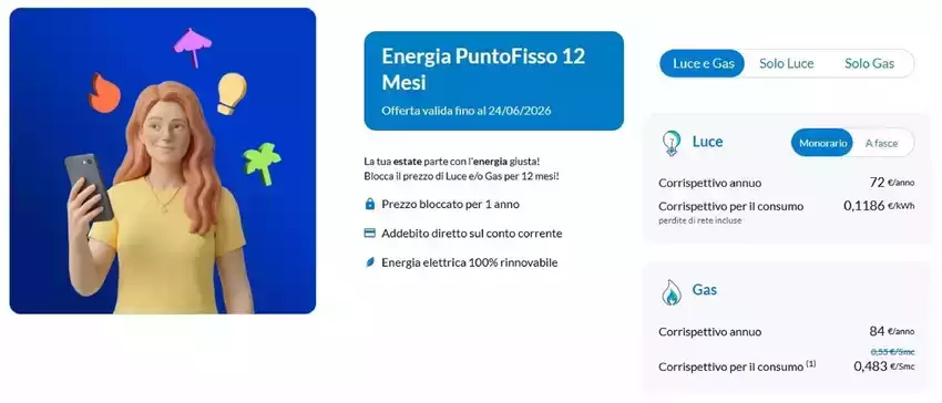 Energia PuntoFisso 12 Mesi