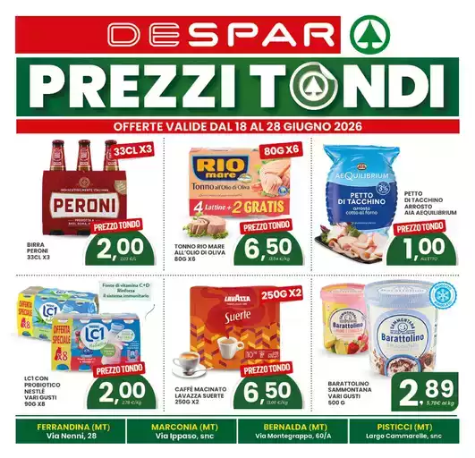 Prezzi tondi