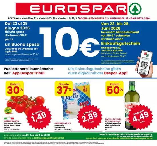 Offerta promozionale dal 25 giugno all 8 luglio 2026 Offerta promozionale dal 25 giugno all 8 luglio 2026