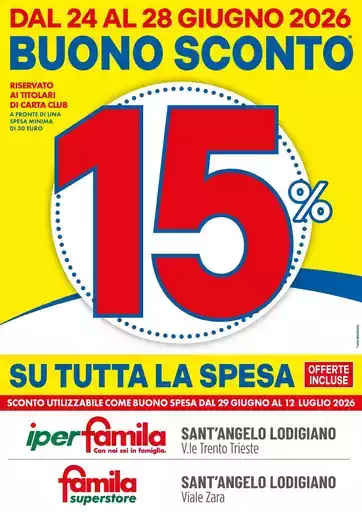 BUONO SCONTO 15% BUONO SCONTO 15%