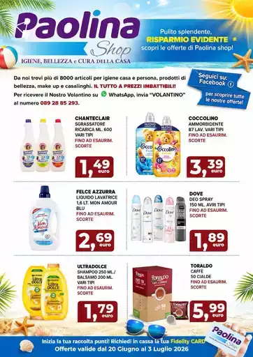 Offerte valide dal 20 giugno al 5 luglio