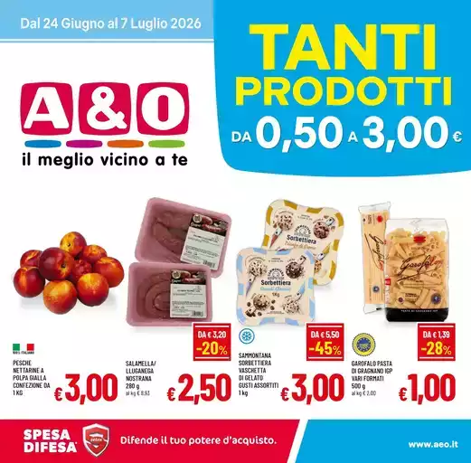 Tanti prodotti da 0.50 a 3.00€ Tanti prodotti da 0.50 a 3.00€