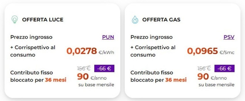 Offerta luce & gas Offerta luce & gas