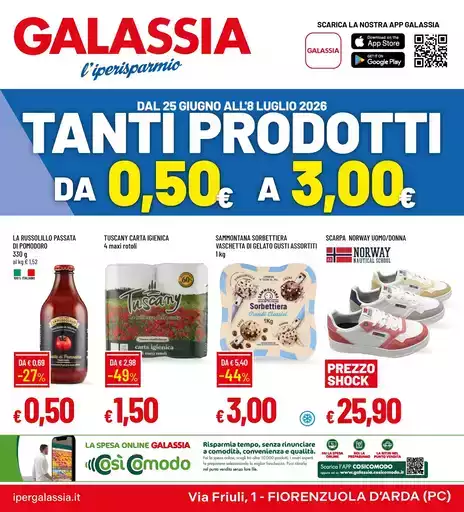 Tanti prodotti da 0,50 a 3,00 € Tanti prodotti da 0,50 a 3,00 €
