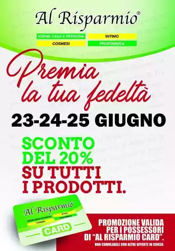 Sconto del 20%