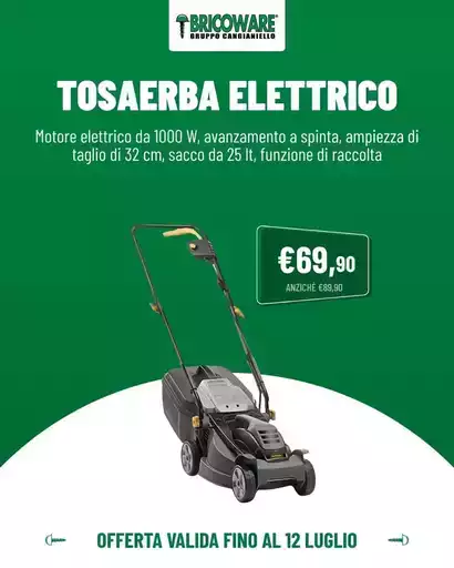 Tosaerba elettrico