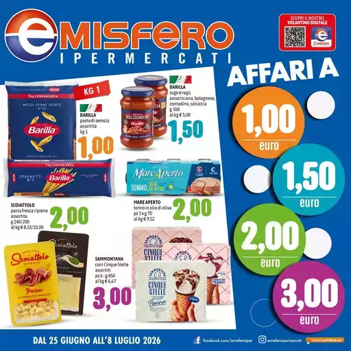 Affari a 1,00 1,50 2,00 3,00 euro