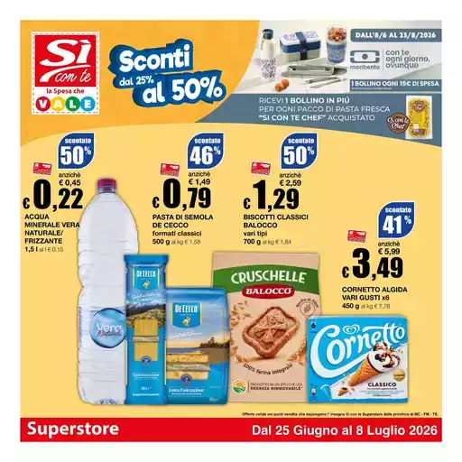 Sconti dal 25% al 50%