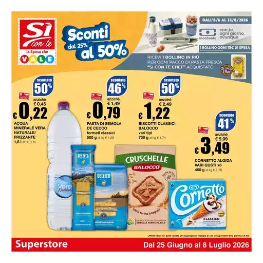 Sconti dal 25% al 50%