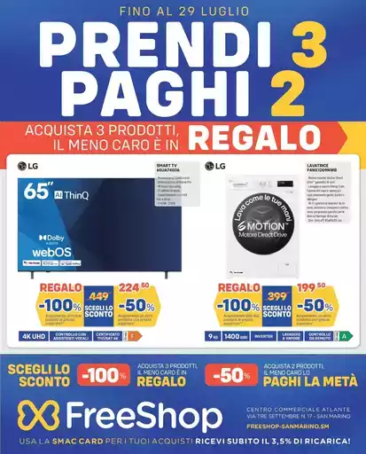 Prendi 3 paghi 2 Prendi 3 paghi 2