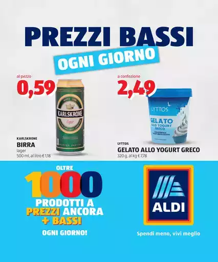 Prezzi bassi ogni giorno Prezzi bassi ogni giorno