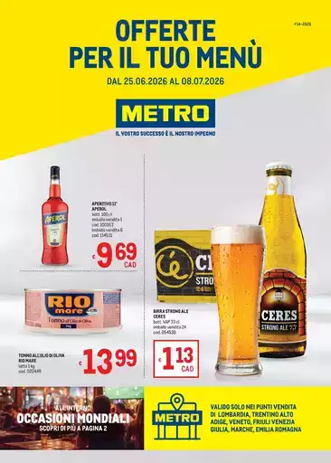 Offerte per il tuo menù - AREA 1