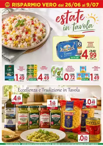 Estate in tavola