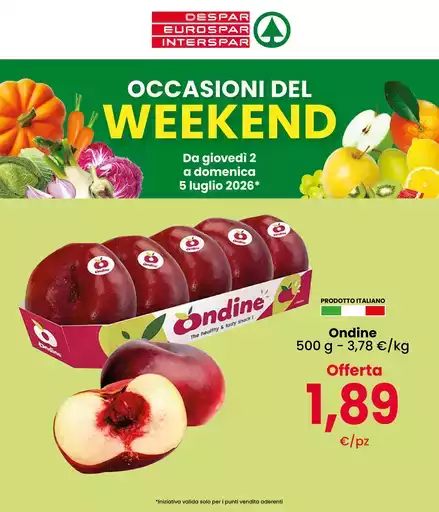 Occasioni del weekend