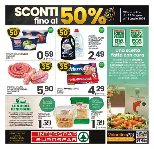 Sconti fino al 50%