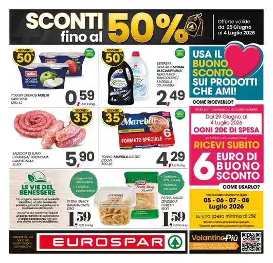 Sconti fino al 50%