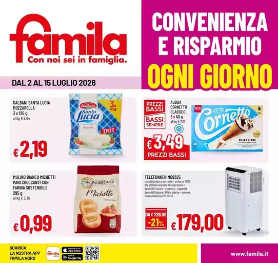 Convenienza e risparmio ogni giorno