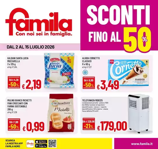 Sconti fino al 50%