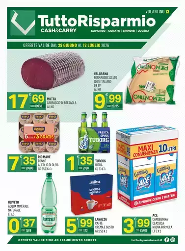 Offerte dal 29 Giugno al 12 Luglio 2026