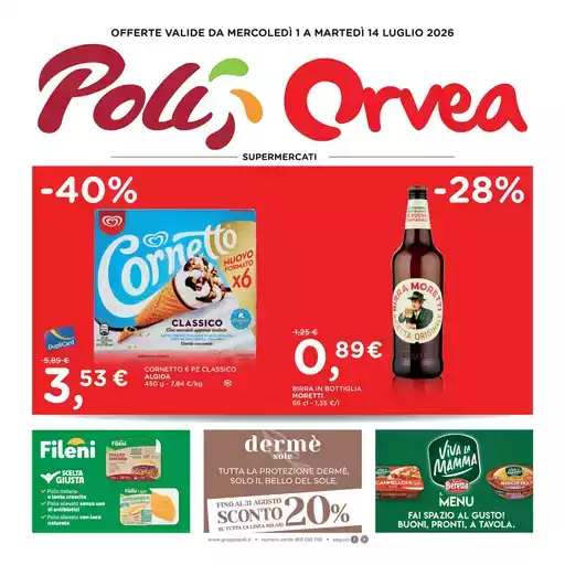 OFFERTE VALIDE DA MERCOLEDÌ 1 A MARTEDÌ 14 LUGLIO 2026