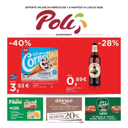 OFFERTE VALIDE DA MERCOLEDÌ 1 A MARTEDÌ 14 LUGLIO 2026 OFFERTE VALIDE DA MERCOLEDÌ 1 A MARTEDÌ 14 LUGLIO 2026