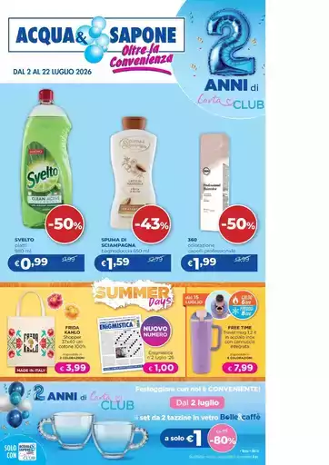 Dal 2 al 22 luglio