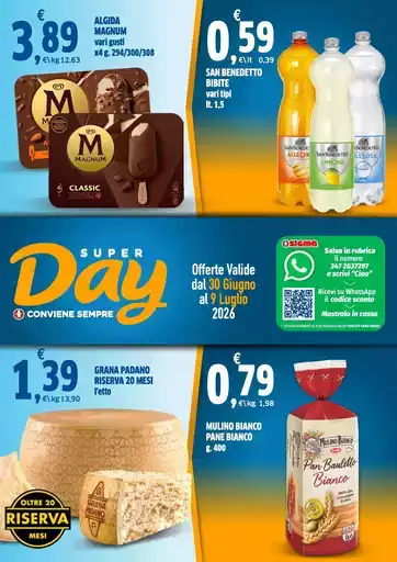 Offerte valide dal 30 giugno al 9 luglio 2026