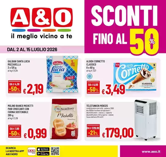 Sconti fino al 50%