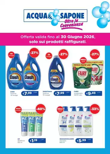 Offerta valida fino al 30 giugno 2026, aolo aui prodotti raffigurati