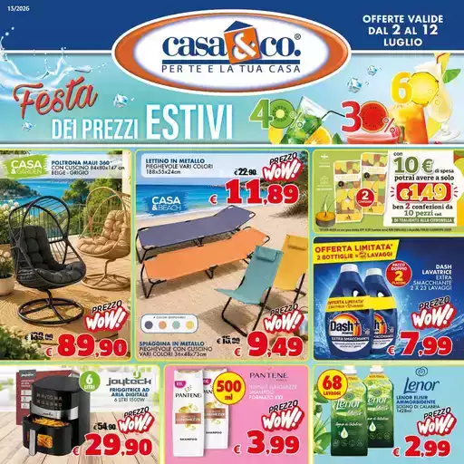 Festa dei prezzo estivi
