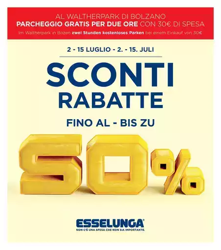 Sconti fino al 50% Sconti fino al 50%