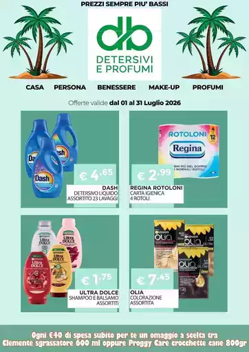 Offerte valide dal 01 al 31 luglio
