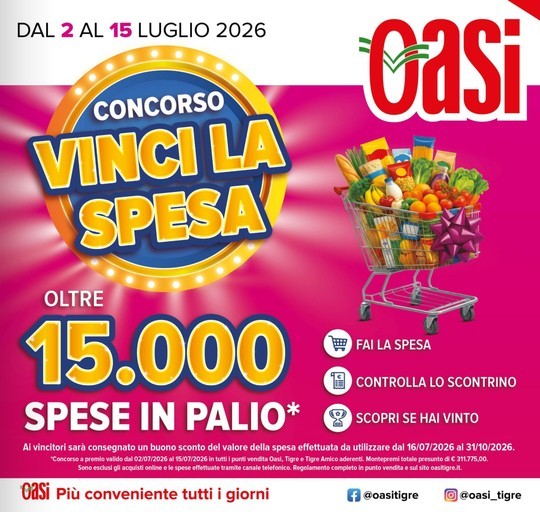 Concorso vinci la spesa