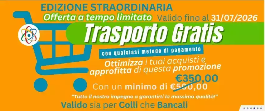 Trasporto gratis Trasporto gratis