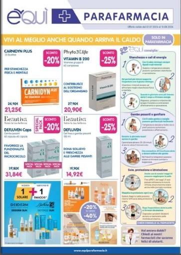 Offerte dal 01.07.2026 al 10.08.2026