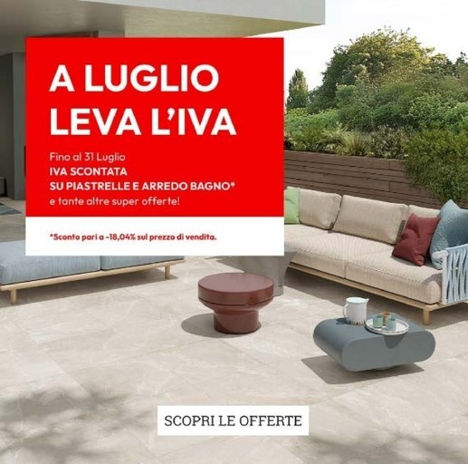 A luglio leva l'iva
