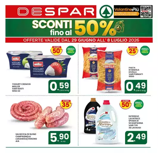 Sconti fino al 50%
