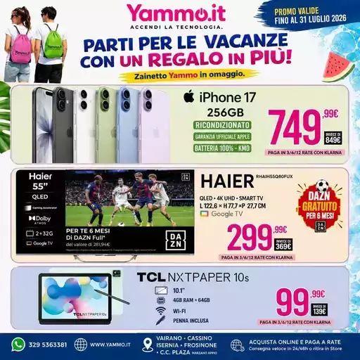 Parti per le vacanze con un regalo in piu!