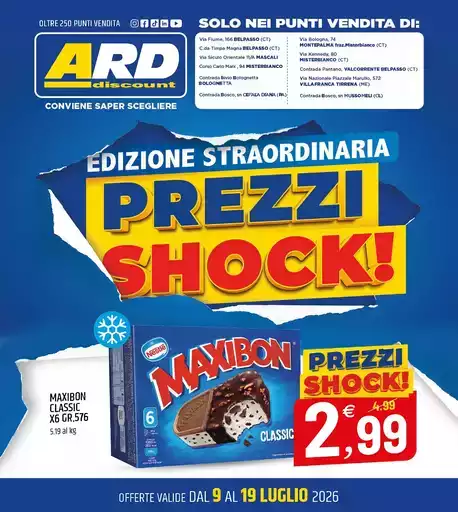 Prezzi shock! Prezzi shock!