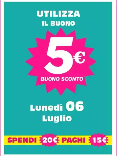 Utilizza il buono 5 euro Utilizza il buono 5 euro