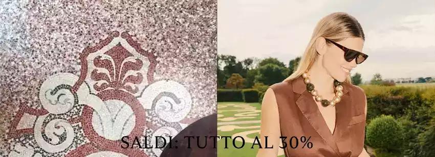 Saldi: tutto al 30% Saldi: tutto al 30%
