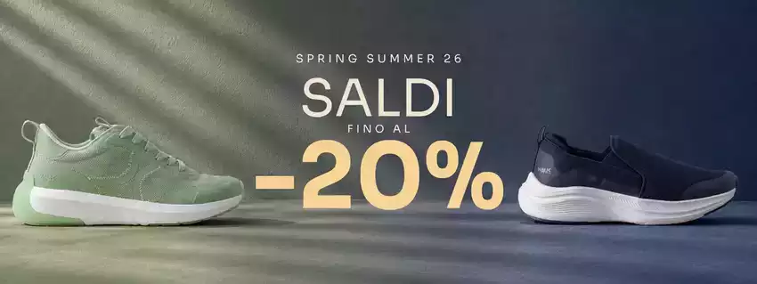 Saldi fino al -20% Saldi fino al -20%