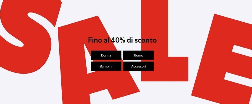 Fino al 40% di sconto